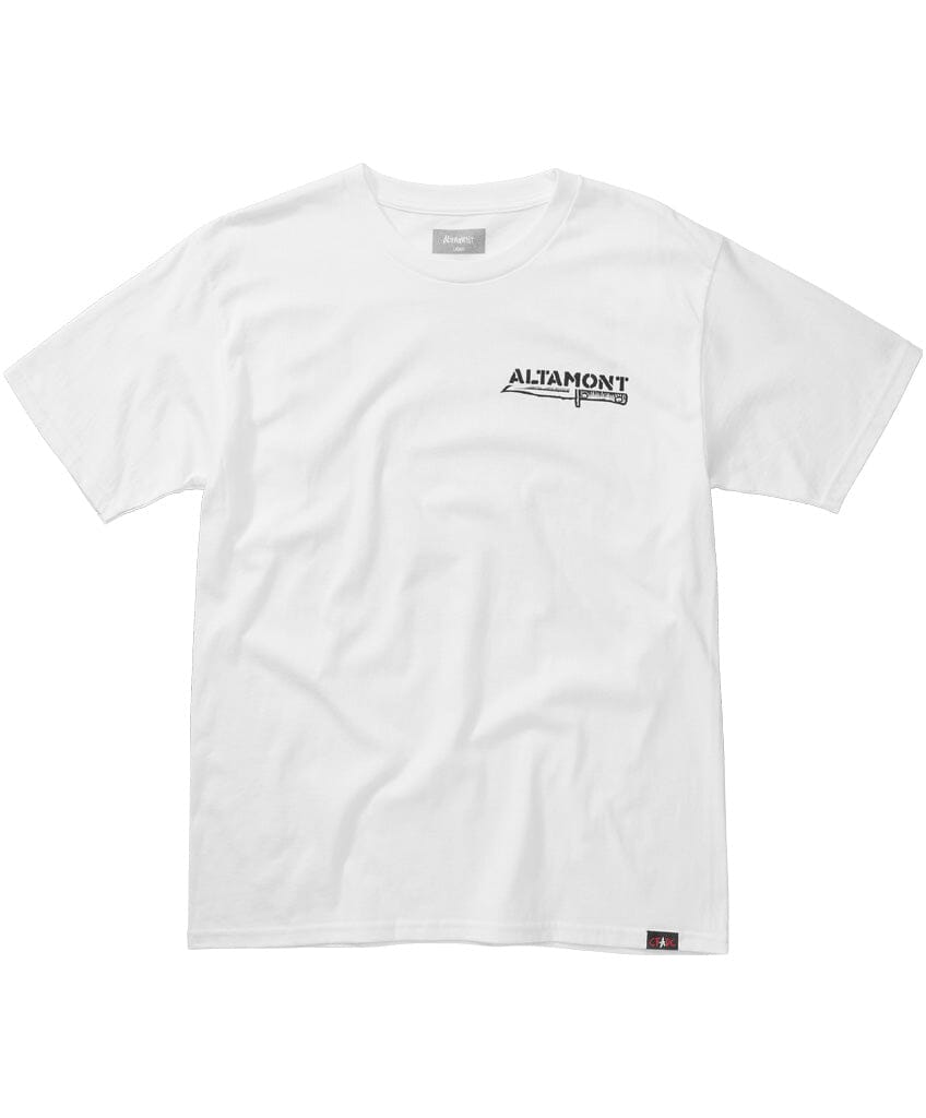 ALTAMONT X BRATRUD KNIFE TEE S/S Basic T-Shirt Altamont Apparel WHITE S 