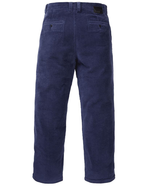 Flared Corduroy Pants - Navy blue - Ladies