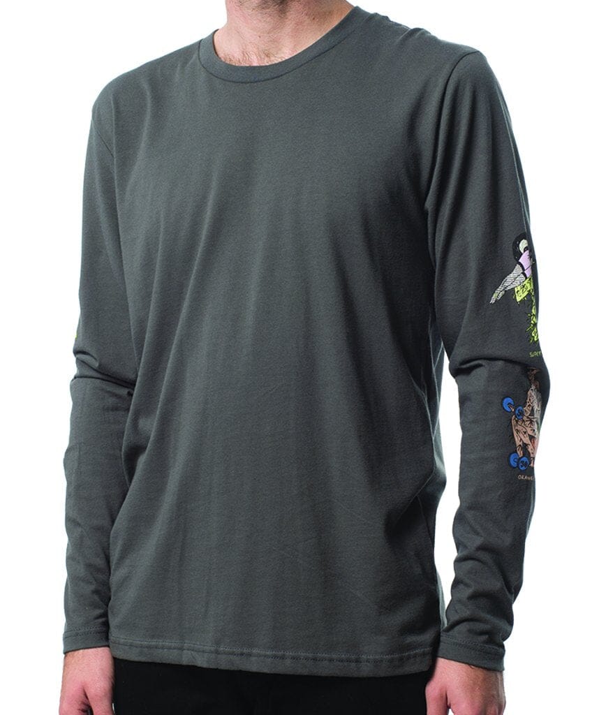 BEST BUDS L/S TEE Altamont Apparel CHARCOAL S 
