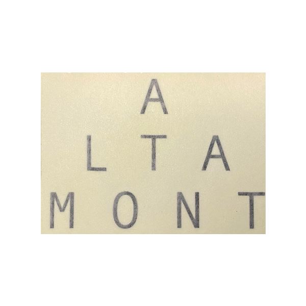 ALTAMONT DIECUT STICKER 3.75"X2.75" - SINGLE Decal/Sticker Altamont Apparel 