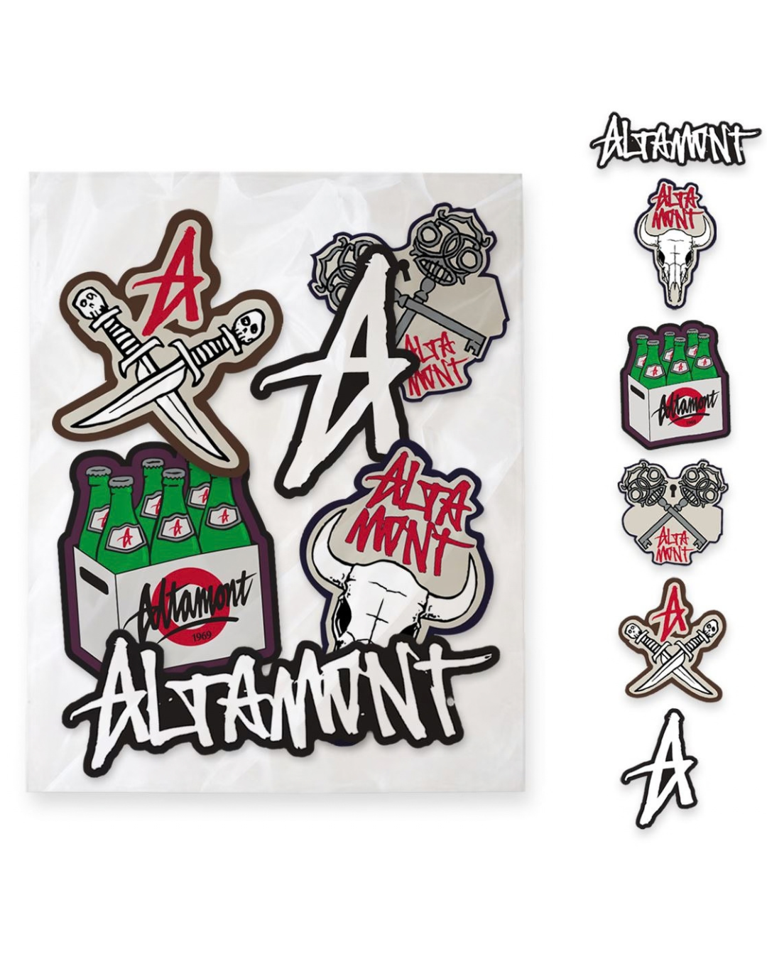 ALTAMONT STICKERS 6 PACK
