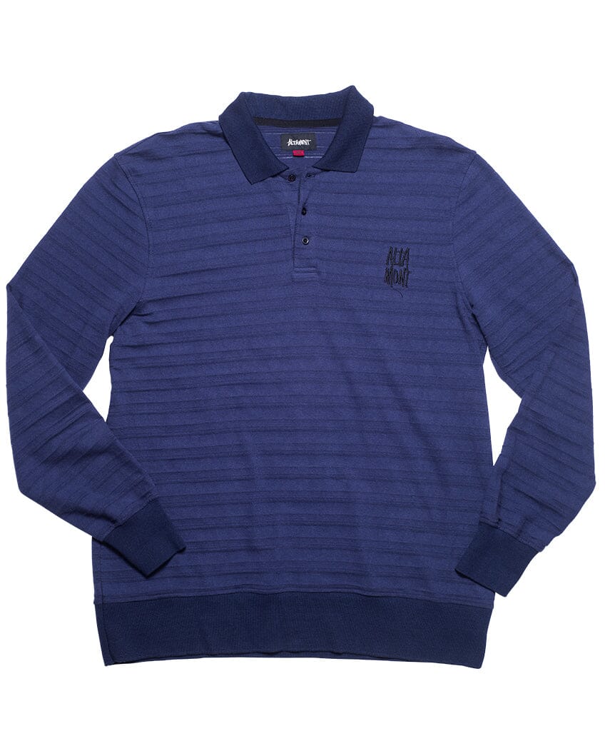 LAY L/S POLO L/S Polo Knit Altamont Apparel DARK BLUE S 