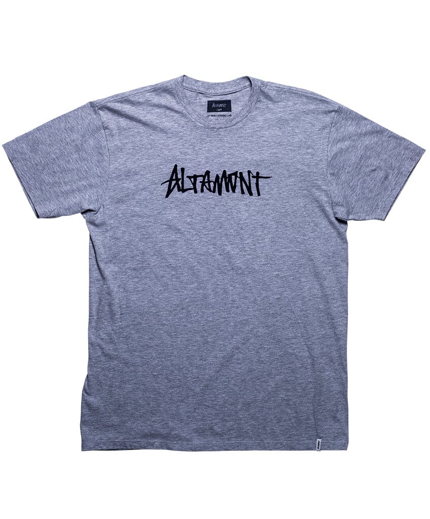 ONE LINER TEE S/S Basic T-Shirt Altamont Apparel GREY/HEATHER S 