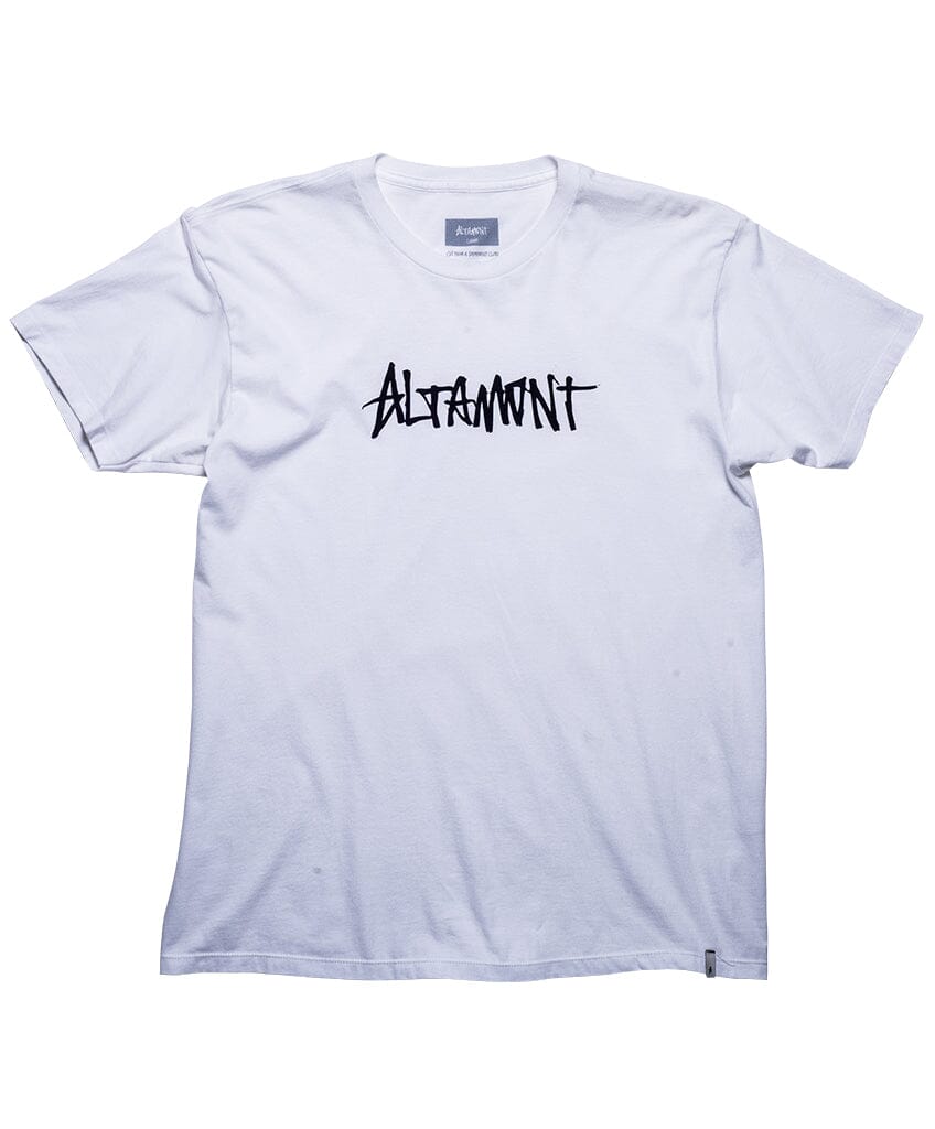 ONE LINER TEE S/S Basic T-Shirt Altamont Apparel WHITE S 