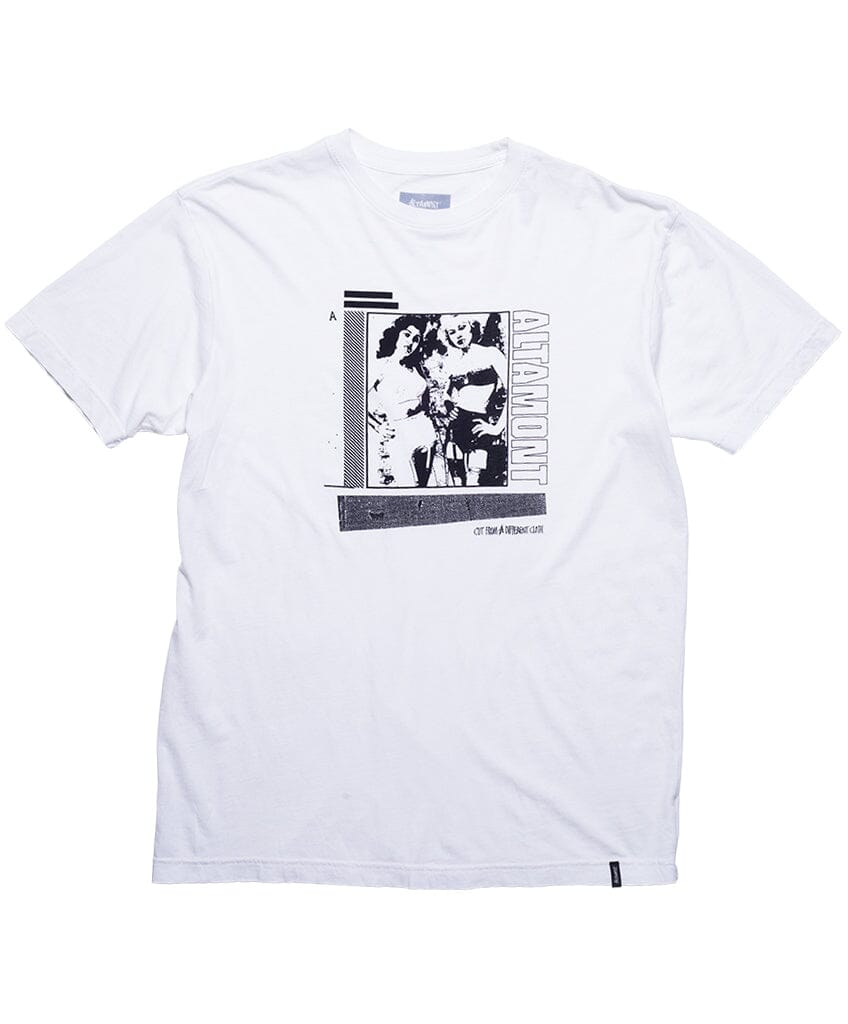 SMOKED TEE S/S Basic T-Shirt Altamont Apparel WHITE S 