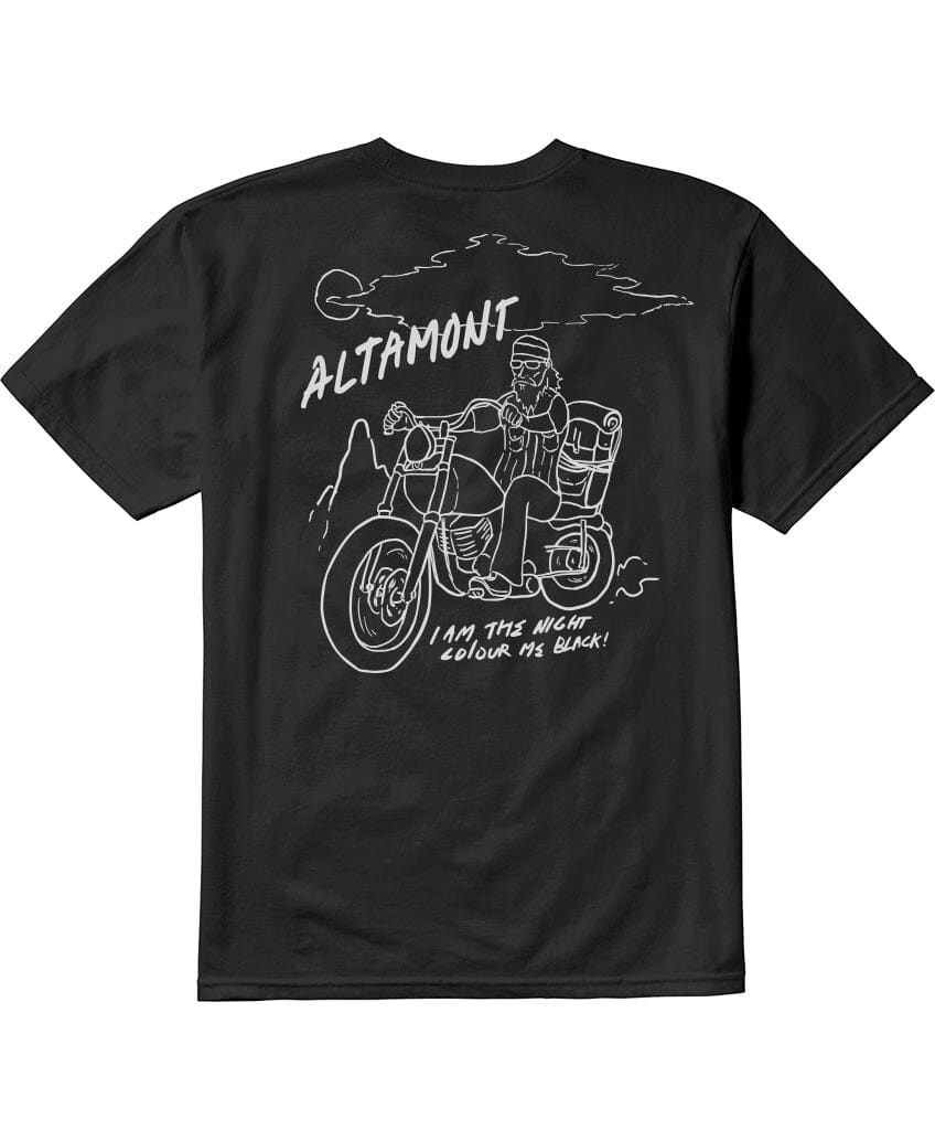 I AM THE NIGHT TEE S/S Basic T-Shirt Altamont Apparel BLACK L 