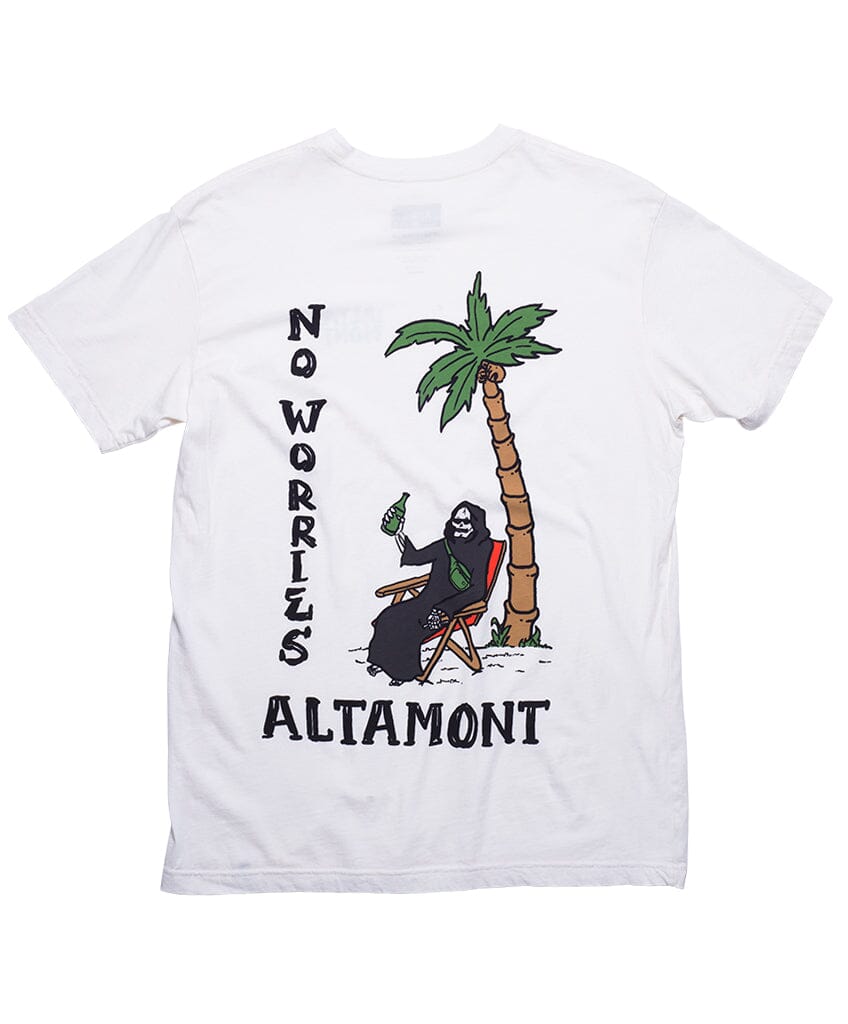 NO WORRIES TEE S/S Basic T-Shirt Altamont Apparel NATURAL M 