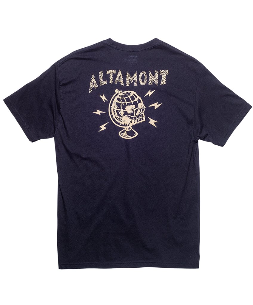 GLOBAL TEE S/S Basic T-Shirt Altamont Apparel BLACK M 