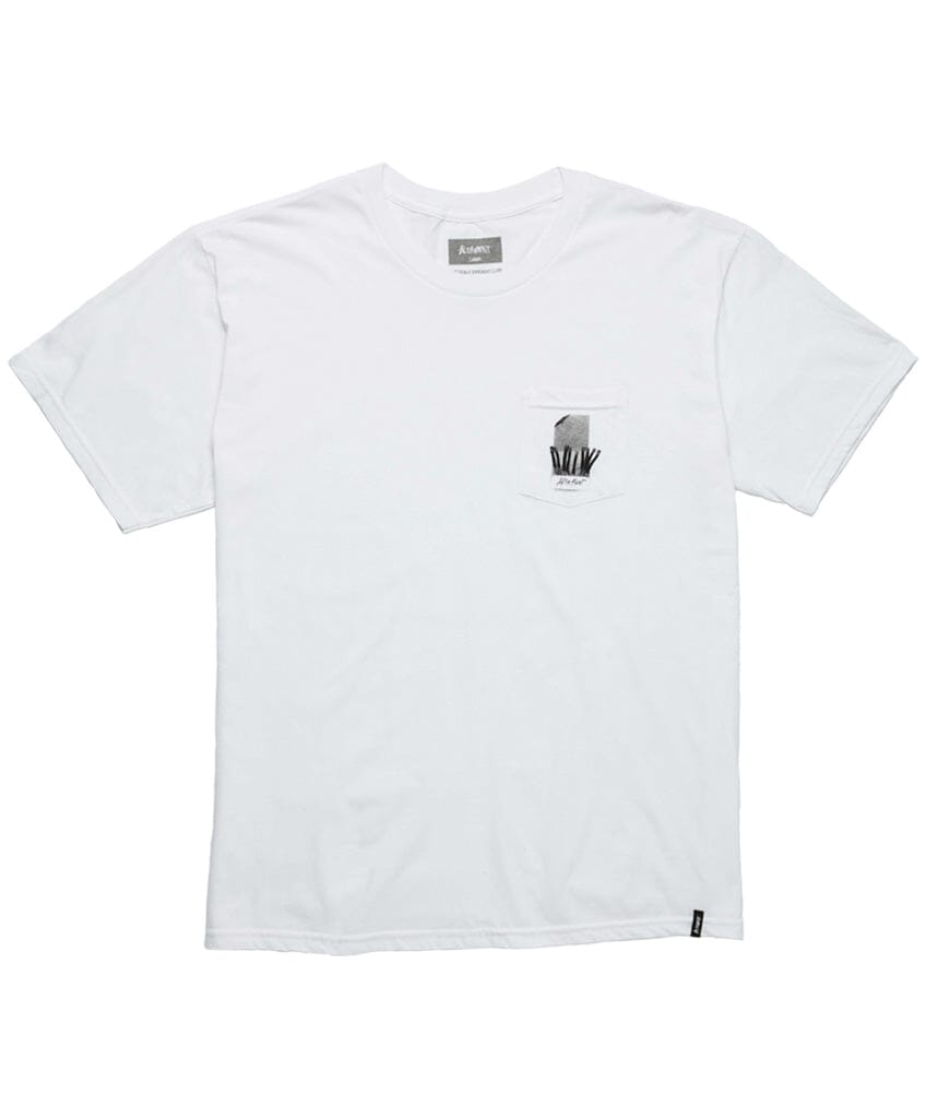 MATCHES POCKET TEE S/S Basic T-Shirt Altamont Apparel WHITE S 