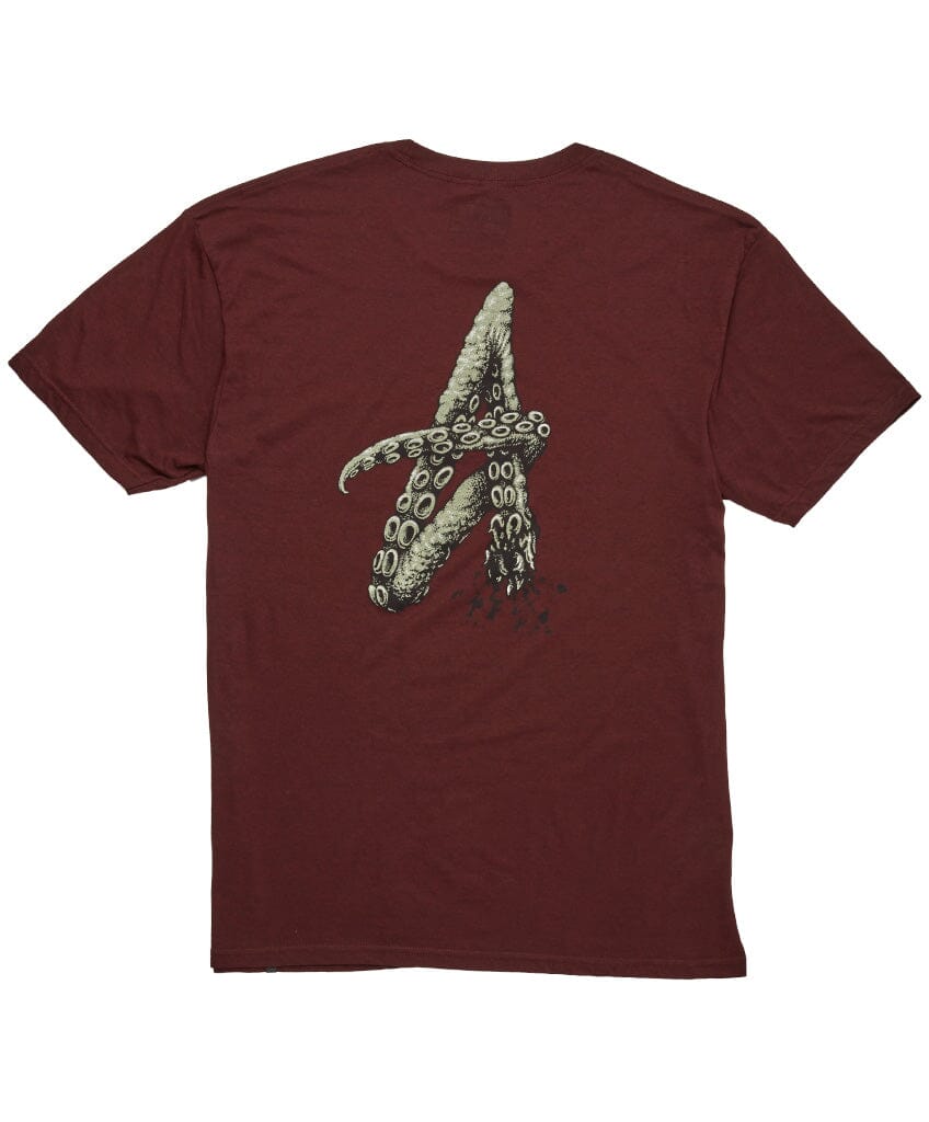 TENTACLE A TEE S/S Basic T-Shirt Altamont Apparel BURGUNDY M 