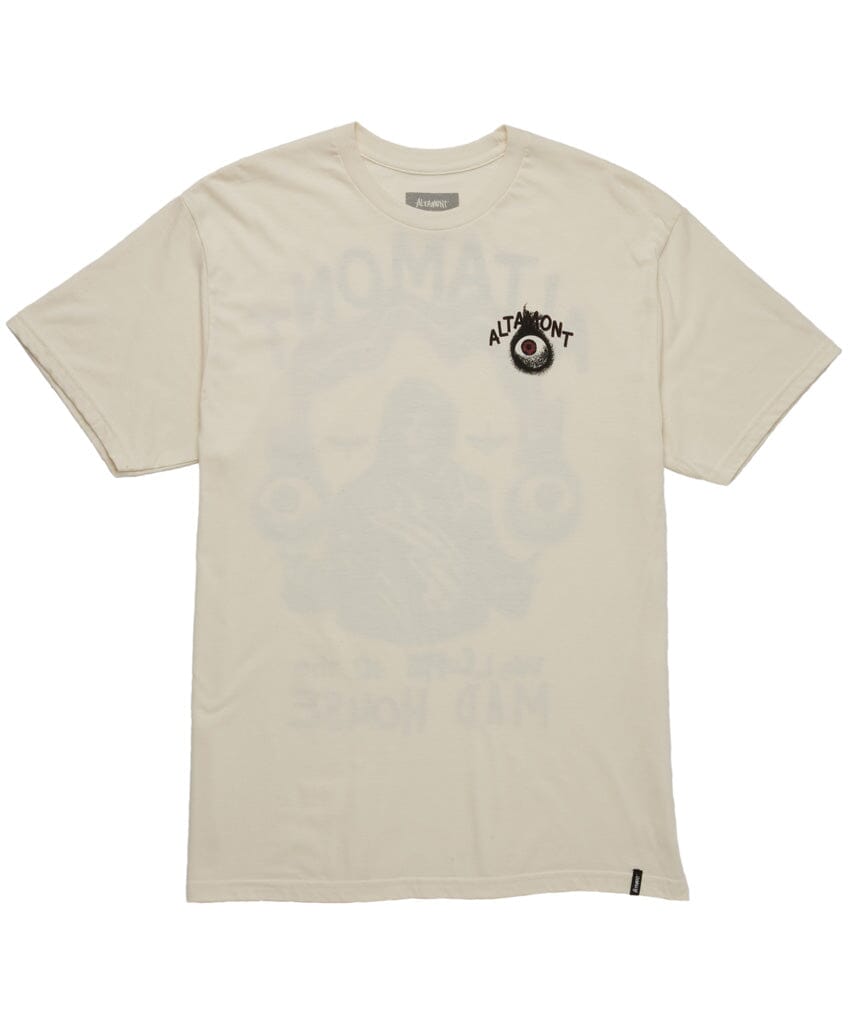 WELCOME TO THE MADHOUSE TEE S/S Basic T-Shirt Altamont Apparel BONE S 