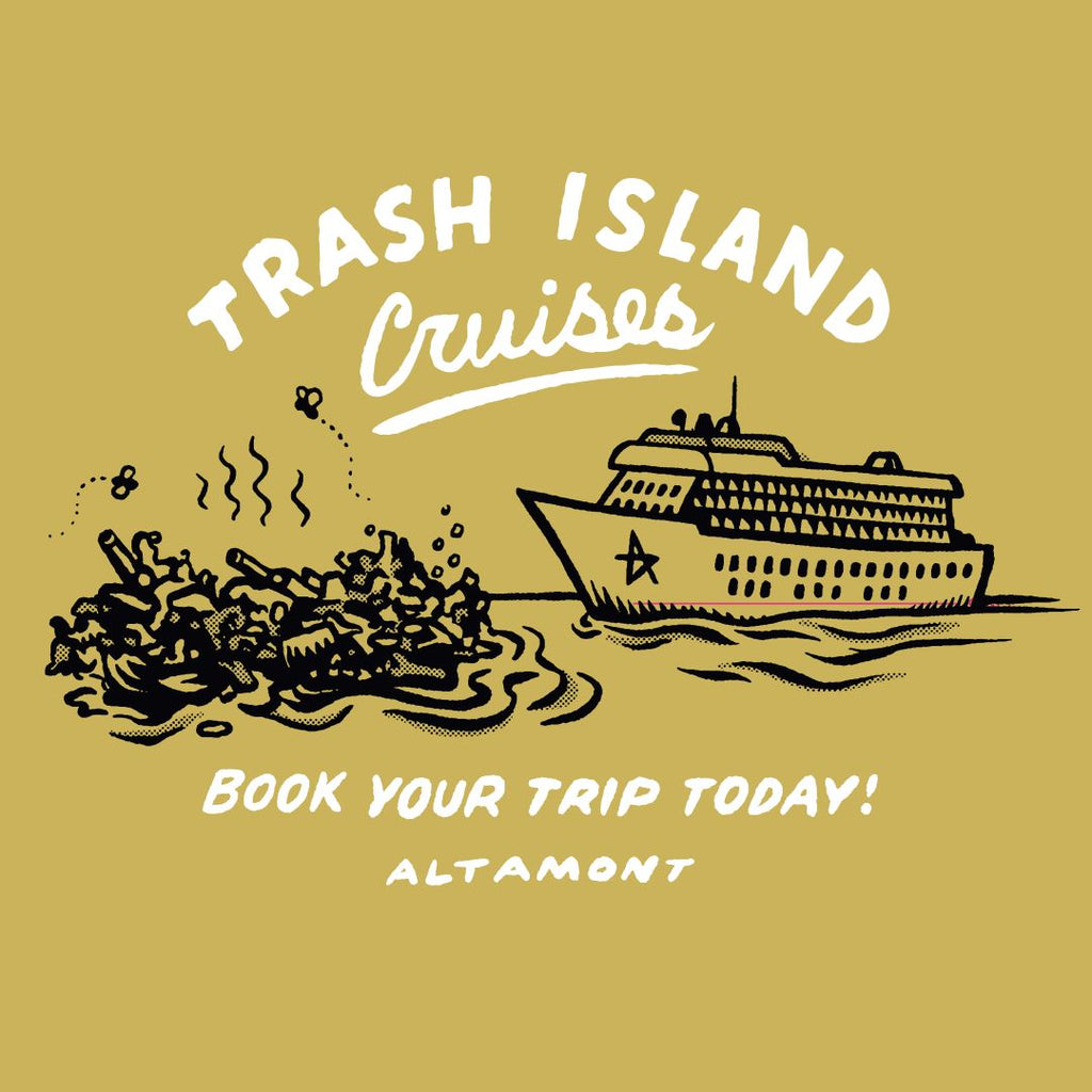 TRASH ISLAND TEE S/S Basic T-Shirt Altamont Apparel 