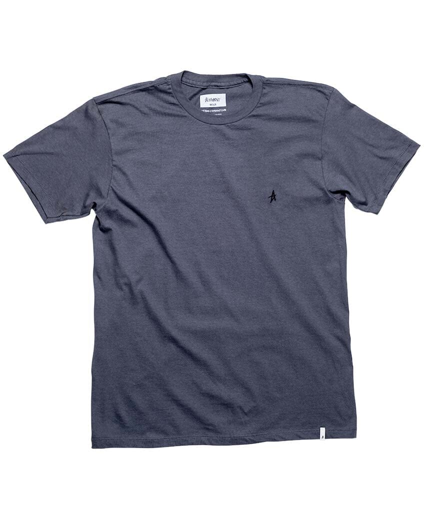 MICRO EMBROIDERY TEE S/S Basic T-Shirt Altamont Apparel CHARCOAL S 