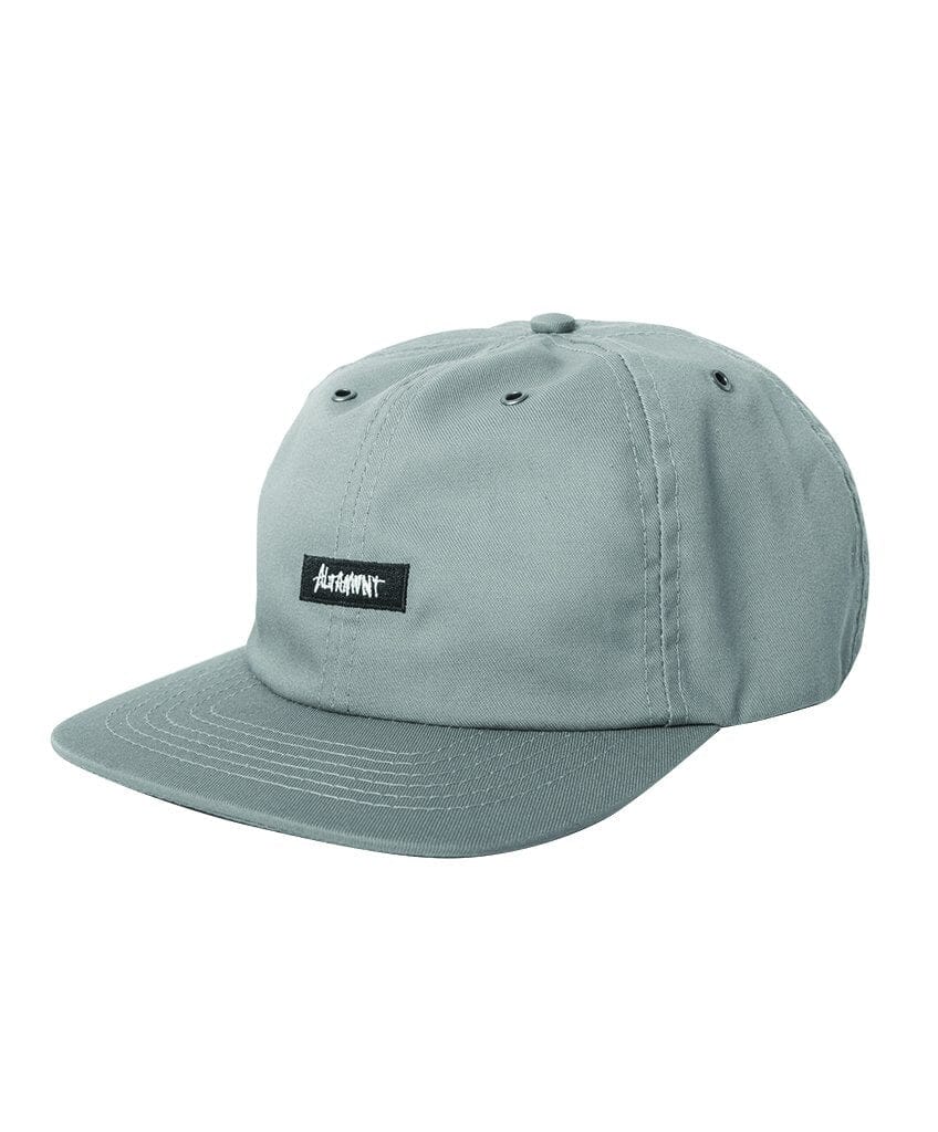 ONE LINER BOX STRAPBACK HAT Custom Hat Altamont Apparel GREY ONE SIZE 