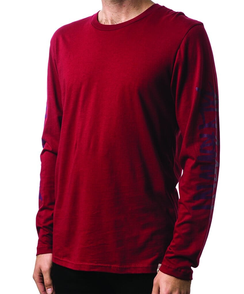 ONE LINER L/S TEE Shirts & Tops Altamont Apparel CARDINAL S 